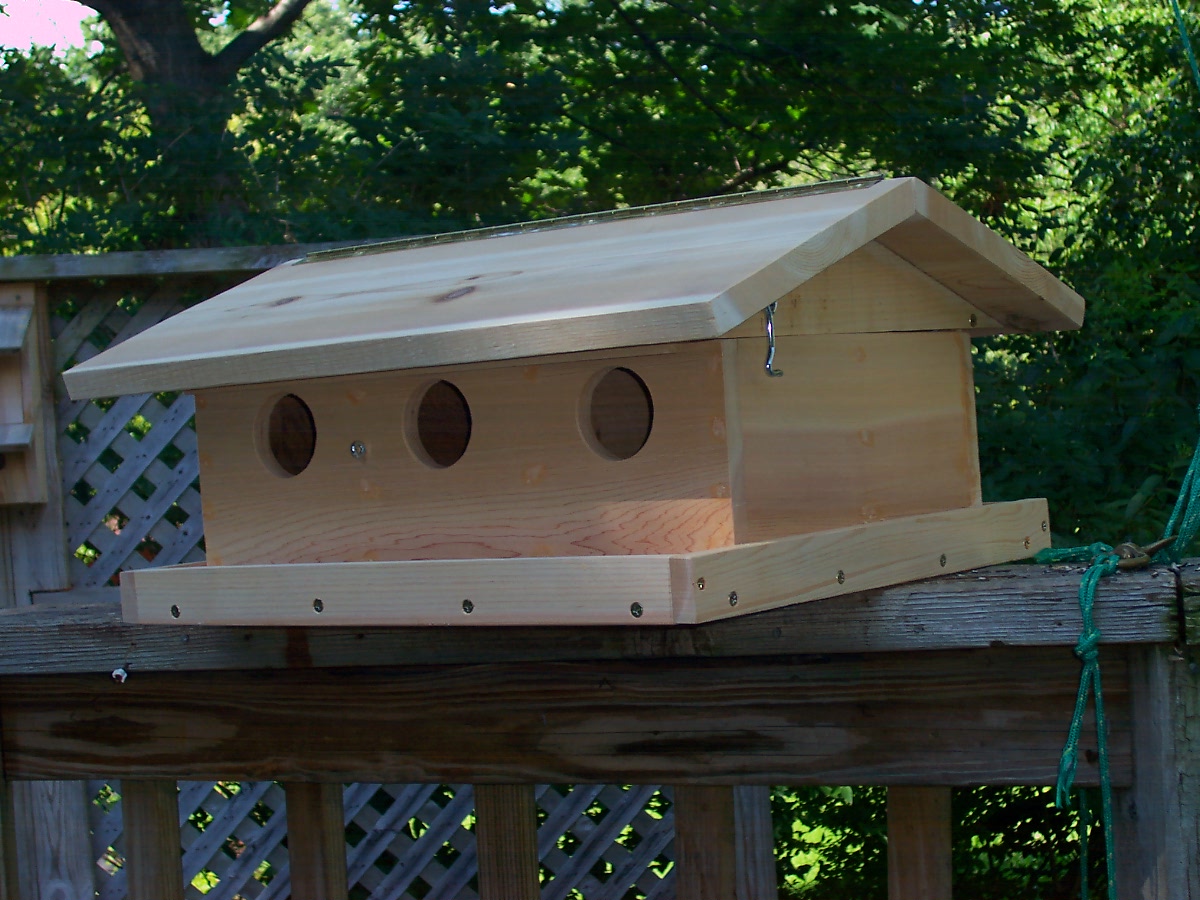 Purple Martin birdhouse.